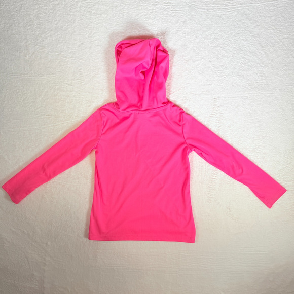 Puma girl's Long Sleeve Hooded Shirt Sparkle Logo XS (5-6) - Picture 5 of 5